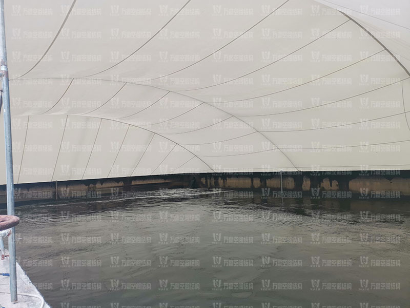 淮安鹽化新材料產業園區污水處理廠膜結構項目竣工
