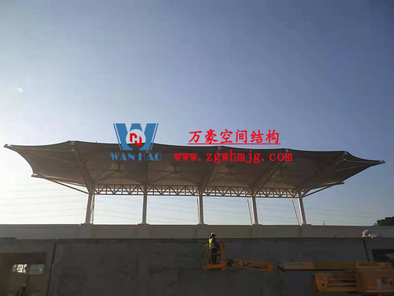 張家港市新建九年一貫制學校膜結構工程完工 張家港市新建九年一貫制學校膜結構工程完工