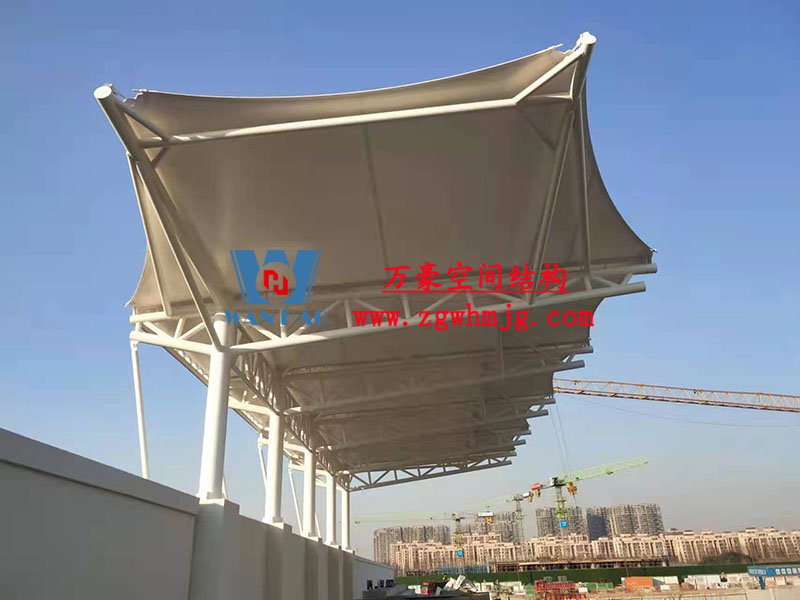 張家港市新建九年一貫制學校膜結構工程完工 張家港市新建九年一貫制學校膜結構工程完工