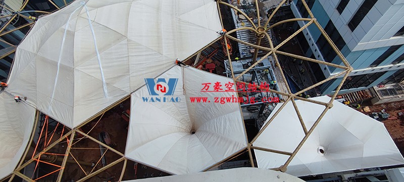 中國東盟特色商品匯聚中心膜鋼構工程膜結構安裝中