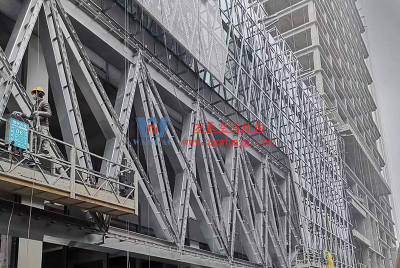 成都中建錦源匯膜結構工程項目現場施工進展