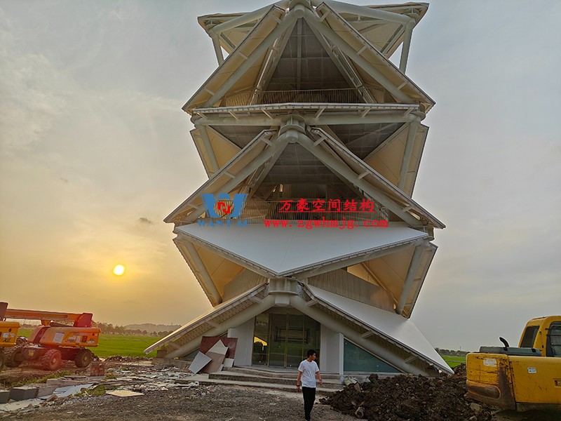 數(shù)智農(nóng)業(yè)產(chǎn)業(yè)園先行啟動區(qū)塊項目設計施工總承包-瞭望塔膜結(jié)構(gòu)工程