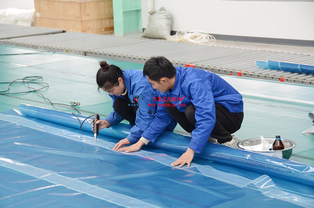 上海工程技術大學松江校區風雨操場ETFE膜結構項目