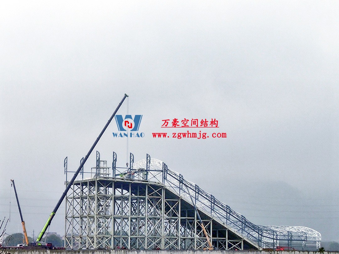 比亞迪紹興嵊州賽車場干拔沙坡觀景平臺鋼膜結構