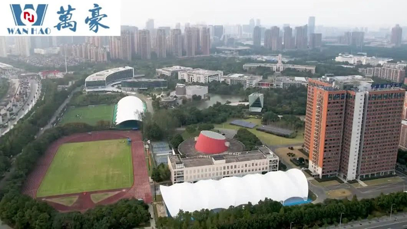 萬豪制造-寧波諾丁漢大學籃球場、網球場膜結構頂棚